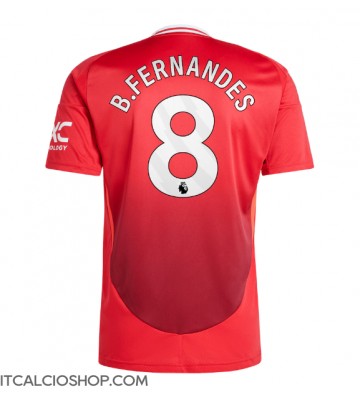 Manchester United Bruno Fernandes #8 Prima Maglia 2024-25 Manica Corta